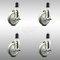 Service Caster 5 Inch 316SS Gray Poly Swivel 1-5/8 Inch Expanding Stem Caster Set Brake SCC SCC-SS316EX20S514-PPUB-TLB-158-4 - alternate 3